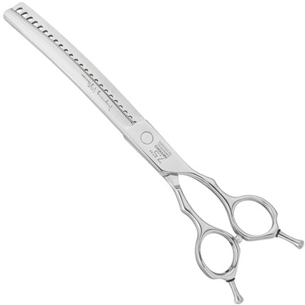 Artero Slalom Curved Chunkers - sturdy curved thinning shears made of Japanese VG1 steel, 24 teeth.