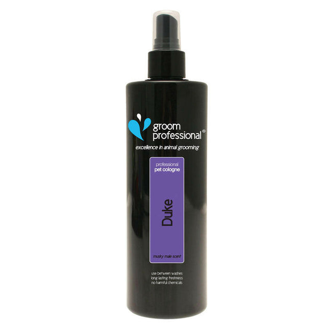 Groom Professional Duke Cologne - scented toilet water for dogs.