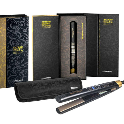 Artero Zenit Titanium - professional straightener with titanium plates and LCD display.