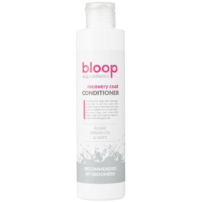 Bloop Recovery Coat Conditioner - regenerating conditioner for dogs with algae, argan oil, and oat seed extract.