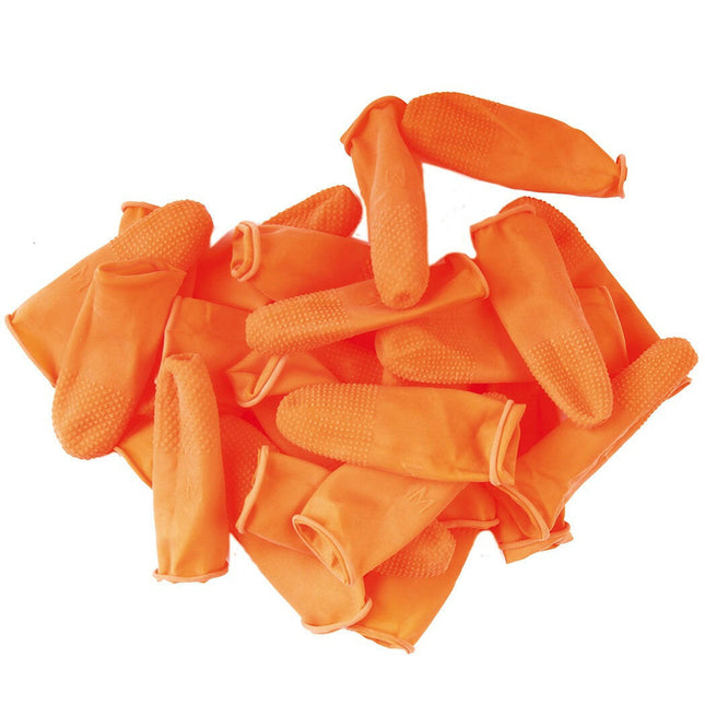 Show Tech Grippy Fingers Medium Finger 25 pcs - reusable rubber fingers for trimming with a non-slip coating, medium size.