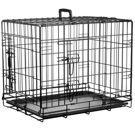 Flamingo Keo - metal dog crate, S:.