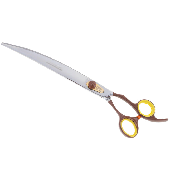 Geib Avanti Comfort Plus Curved Scissors - professional curved scissors with an ergonomic handle and micro-grinding..