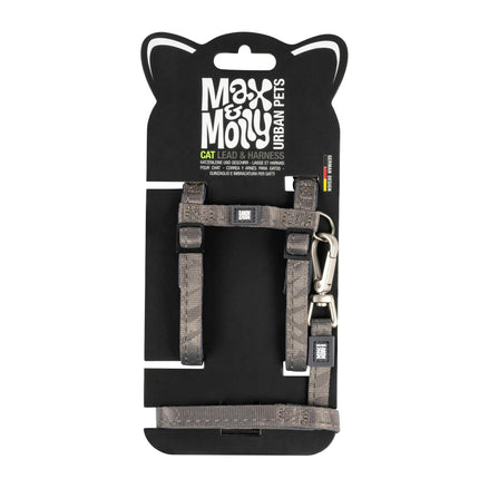 Max&Molly Cat Lead & Harness Set Matrix 2.0 - harness and leash set for cats, with neoprene lining.
