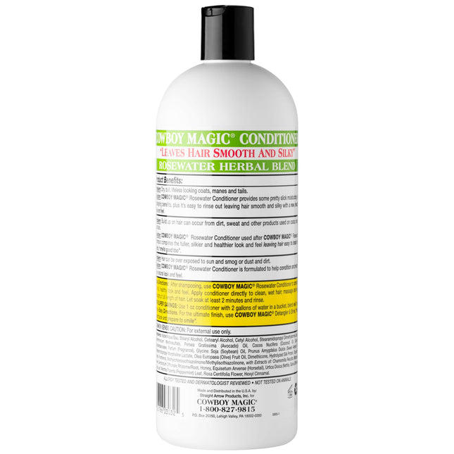 Cowboy Magic Rosewater Conditioner - moisturizing conditioner for the fur of dogs, cats, and horses.