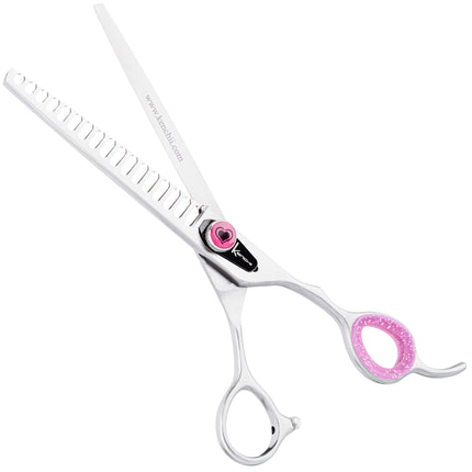 Kenchii Love Chunkers - single-sided grooming thinning shears, 17 teeth