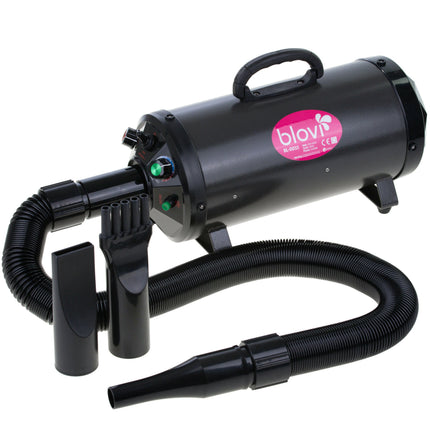 Blovi Dragon Ionic Blaster 3400W - powerful, dual-motor tabletop dryer with ionization and smooth temperature and airflow adjustment.