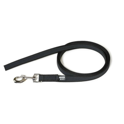 Julius K9 Supergrip Color & Gray Training Leash Black - training leash without handle, black.