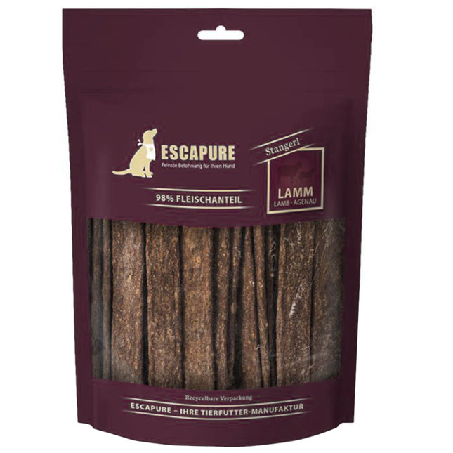 Escapure Stangerl Lamb - natural dog treats, meat strips made from lamb