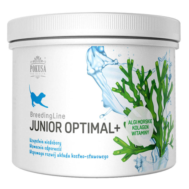Pokusa BreedingLine Junior Optimal Plus - a specialized supplement to address deficiencies in the body and support the proper development of puppies..