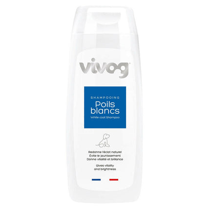 Vivog White Fur Shampoo - shampoo for dogs with white and light fur.