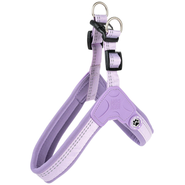 Max&Molly Q - Fit Harness Matrix 2.0 Lavender - lightweight step-in harness for dogs, with QR identifier, purple.