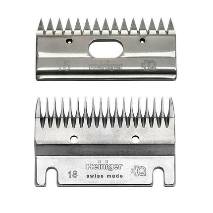 Heiniger 18/15 - complete blade set for horses, for thick curly coat, cutting height.