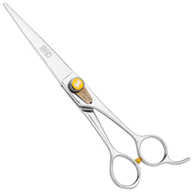 Geib Crab Straight Scissors Level 2 - high-quality straight scissors for animal grooming with a single-sided micro-grind..