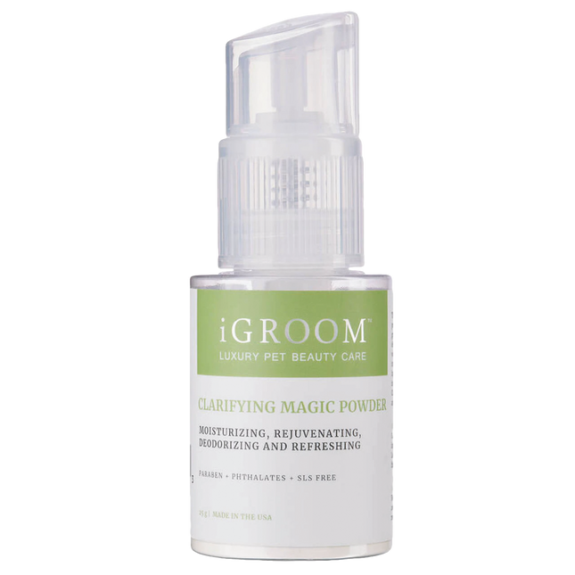 IGroom Clarifying Magic Powder - powder for dogs and cats, adds volume, refreshes, repels fleas and ticks.