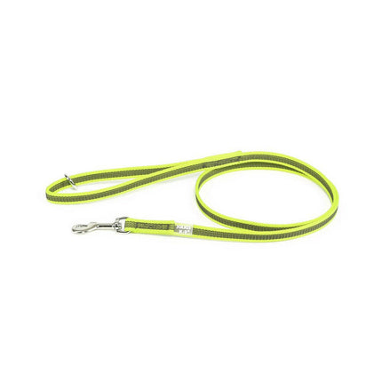 Julius K9 Color & Gray Supergrip Leash With Handle Ring 1.4x120cm - anti-slip dog leash with handle and ring.