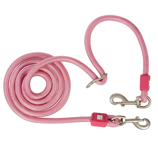 Max&Molly Rope Leash Matrix 2.0 200cm Rose - adjustable rope leash for dogs, pink.