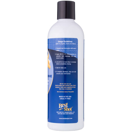 Best Shot M.E.D. Chlorhexidine Shampoo 3% - antibacterial, therapeutic shampoo for pets with skin issues, concentrate 1:10