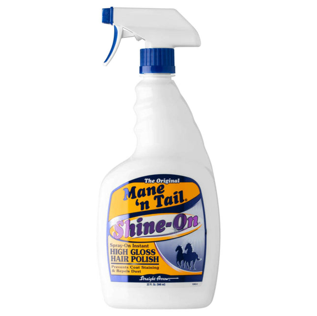 Mane'n Tail Shine On Spray - coat shine spray for horses, dogs, and cats, protects against dirt..