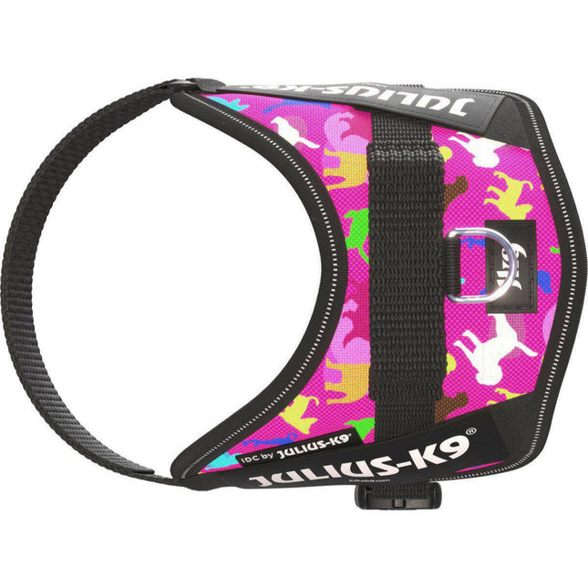 Julius - K9 IDC Powerharness Dogz - dog harness with reflectors, colorful puppy pattern - Mini - Mini.
