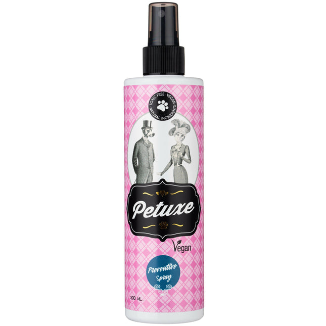 Petuxe Preventing Spray - moisturizing conditioner against fleas and ticks, for dogs and cats.