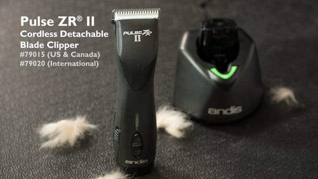 Andis Pulse ZR II - professional cordless clipper, 5-speed with two batteries and CeramicEdge blade (1.5mm).