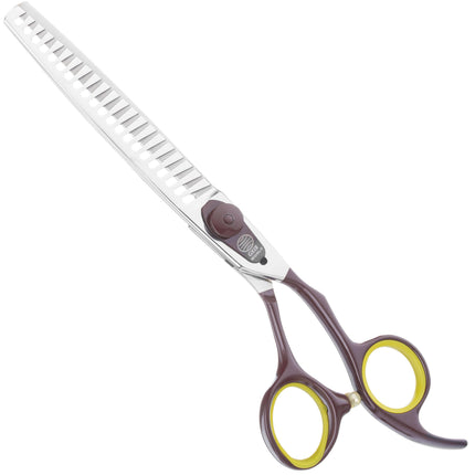 Geib Avanti Comfort Plus Chunker - professional single-sided thinning shears with an ergonomic handle and wide teeth - 21 teeth.