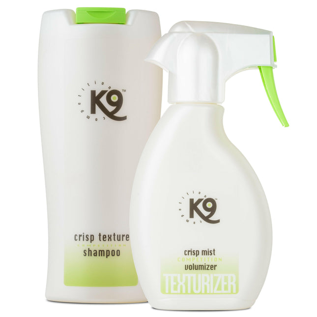 K9 Crisp Texture Set - grooming products for rough-coated dogs and cats.