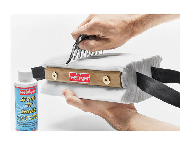 Heiniger Strop 'n' Shine Kit - cleaning and polishing kit for sheep blades.