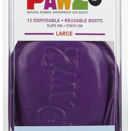 PAWZ - rubber dog boots, size L, 12 pieces