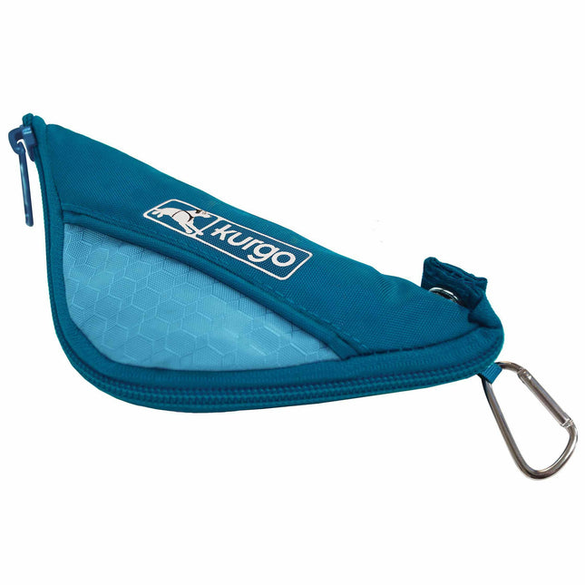 Kurgo Zippy Bowl Coastal Blue - collapsible travel bowl for dogs.