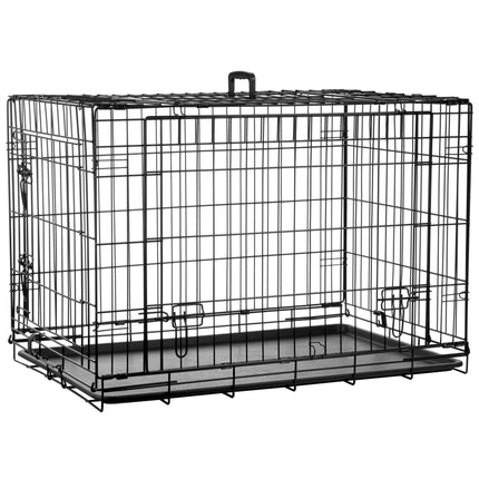 Flamingo Nyo - metal dog cage with lift-up doors, L:.
