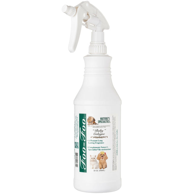 Nature's Specialties Foo Foo Baby Cologne - fragrance water for dogs and cats, sweet and powdery.
