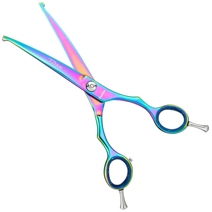 Geib Entree Titan Safety Scissors - high-quality safety scissors with a single-sided micro-grind and titanium coating - Curved