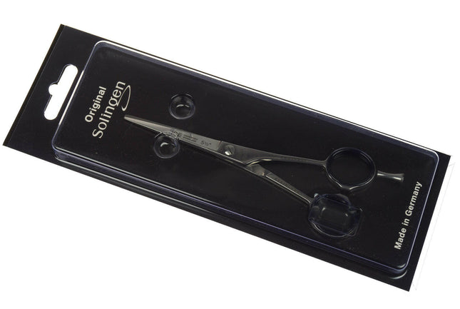 Gotta Solingen Ice Nickel-Plated Straight Scissors (14.5cm) with Single-Sided Micro-Sanding.