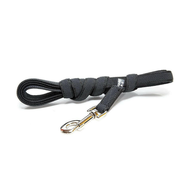Julius K9 Color & Gray Supergrip Leash With Handle Black - training leash with handle, black, non-slip.