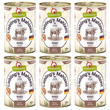 GranataPet Beef Pur - monoprotein grain-free wet food for dogs, beef.
