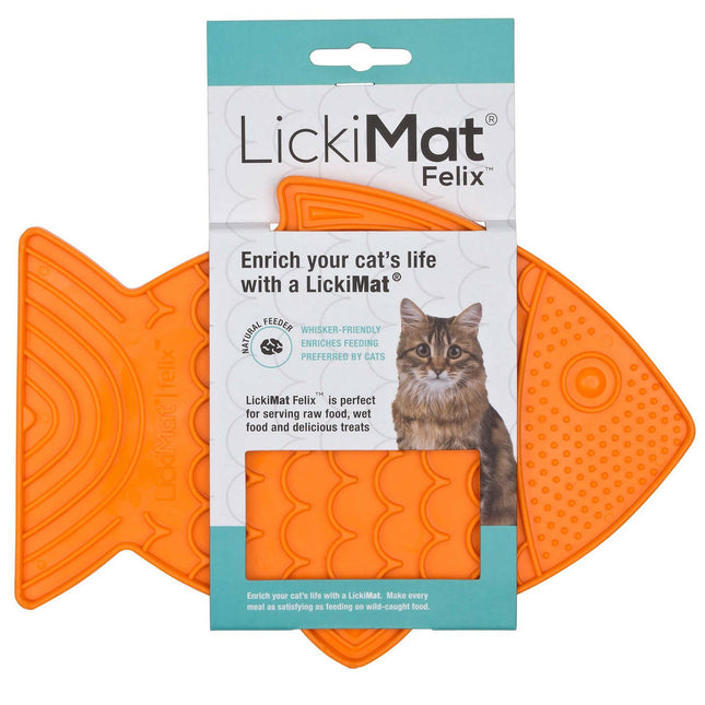 LickiMat Classic Felix - licking mat for cats and small dogs.