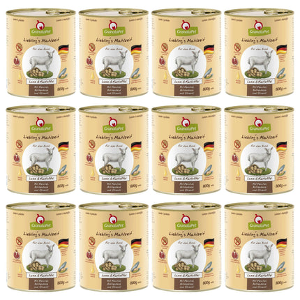 GranataPet Lamb & Potato - grain-free wet dog food, lamb and potatoes.