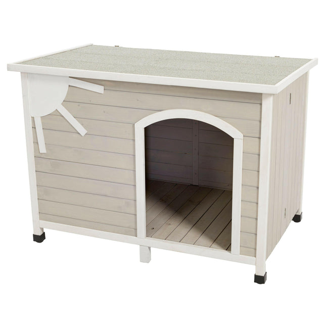 MidWest Eilio Wooden Doghouse - collapsible wooden dog house.