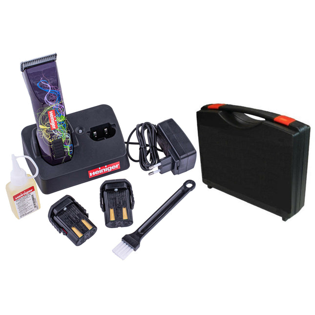 Heiniger Saphir Style - professional cordless clipper with a blade (1.5mm) and carrying case - batteries.