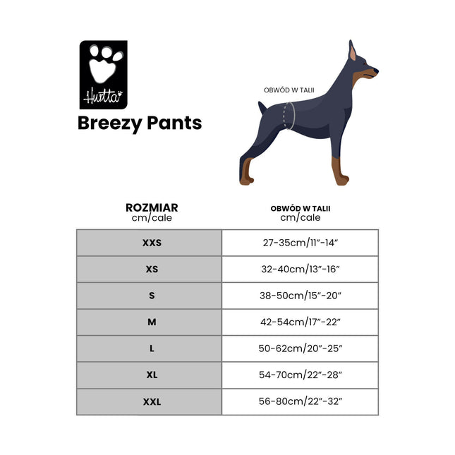 Hurtta Breezy Pants - heat pants with adjustable circumference.