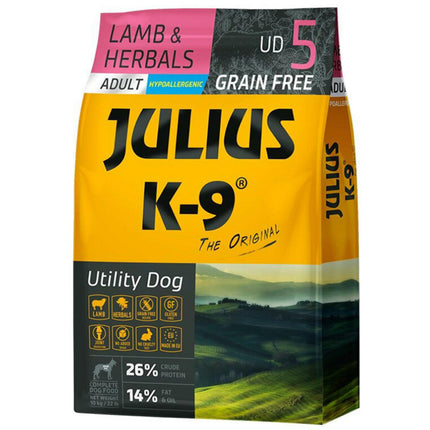 Julius K - 9 Lamb & Herbals Adult - grain-free dog food, lamb with herbs.