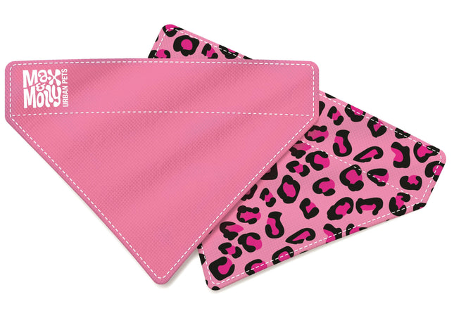 Max&Molly Reversible Bandana Leopard - double-sided scarf for dogs.