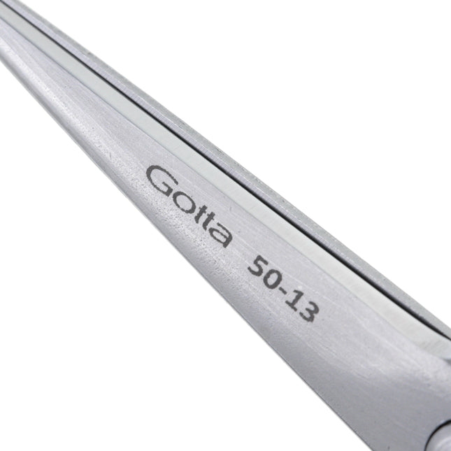 Gotta Solingen Eco Scissors - straight, with a single-sided micro-grind and plastic handle.