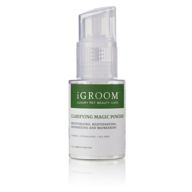 IGroom Clarifying Magic Powder - powder for dogs and cats, adds volume, refreshes, repels fleas and ticks.