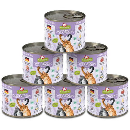 GranataPet DeliCatessen Duck & Poultry - grain-free wet food for cats, duck and poultry.