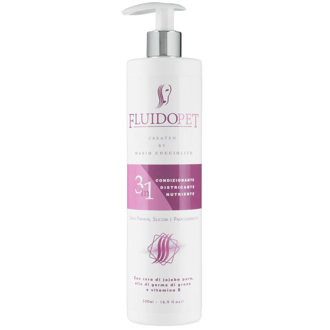 FluidoPet 3-in-1 Balm - leave-in mask for long-haired dogs, facilitates detangling, smooths, prevents static..
