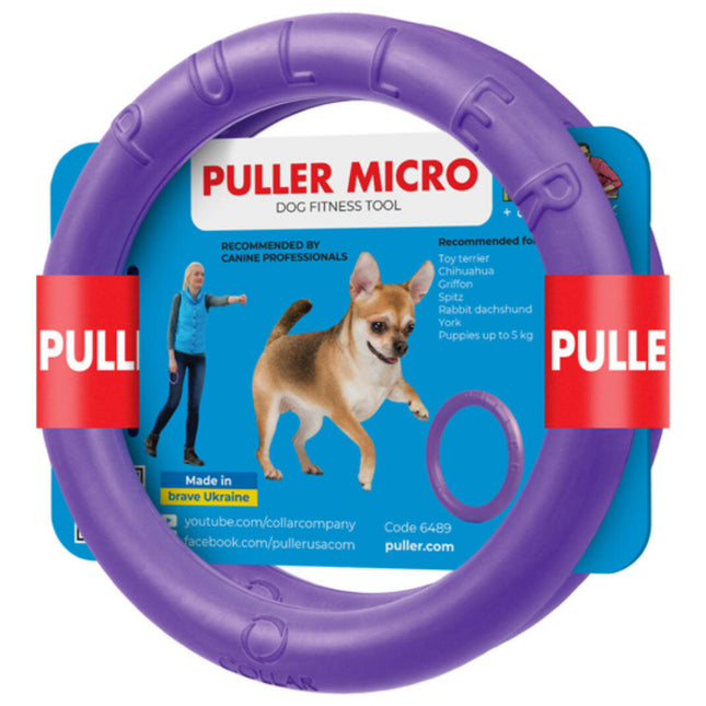 Puller Micro 2pcs - ring for very small dogs, training toy.
