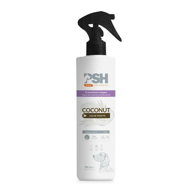 PSH Pro Coconut Eau de Toilette - exotic perfume for dogs, with a coconut scent, alcohol-free.